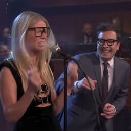 Gwyneth Paltrow Gets Sprayed in the Face While Attempting to Perform an Ariana Grande Song