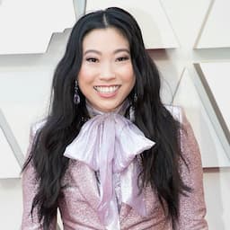 Awkwafina Looks Fierce in a Lavender Pantsuit on the 2019 Oscars Red Carpet