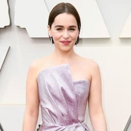 Emilia Clarke Is a Brunette Again at 2019 Oscars Red Carpet 