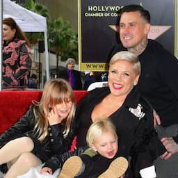 Pink Keeps Up With Mom Duties During Hollywood Walk of Fame Ceremony -- See the Sweet Moment!