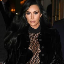 Kim Kardashian Continues Her Leopard-Print Catsuit Streak