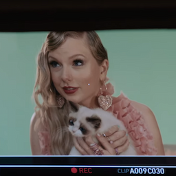 Taylor Swift Shares the Moment She Met Her New Cat on 'ME!' Music Video Set