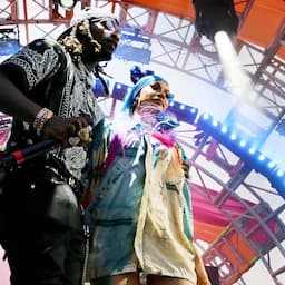 Cardi B and Offset Share a Big Kiss While Performing at Revolve Festival