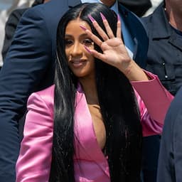 Cardi B Makes Court Appearance in Plunging Pink Suit for Alleged Strip Club Brawl 