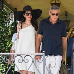 George and Amal Clooney Look Effortlessly Glam Heading Off for a Helicopter Ride in Italy