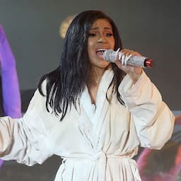 Cardi B Performs in a Bathrobe After Her Costume Rips Onstage