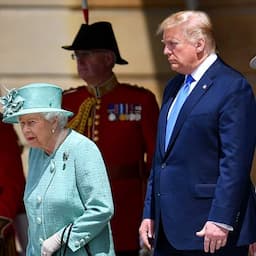 Queen Elizabeth and Prince Charles Welcome the Trumps to Buckingham Palace