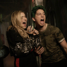 Watch 'Zombies 2' Stars Milo Manheim and Meg Donnelly Take on a Haunted House!