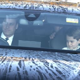Prince George Sits in the Front Seat of Car With Prince William While Heading to Christmas Event