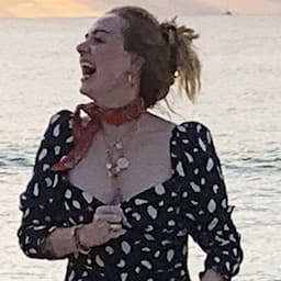 Adele Shows a Lot of Leg on the Beach in Figure-Hugging Sundress