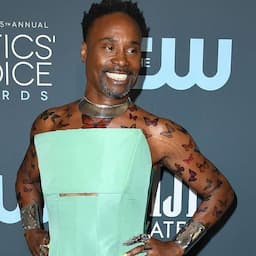 2020 Critics' Choice Awards: Billy Porter Stuns in Two-Tone Teal Jumpsuit Gown