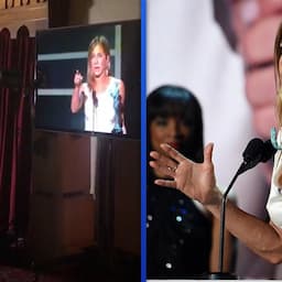 Brad Pitt Watches Jennifer Aniston's SAG Awards Win Backstage (Exclusive)
