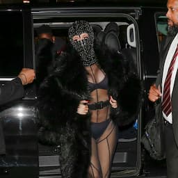 Cardi B Rocks See-Through Catsuit and Mask for Paris Men's Fashion Week -- See the Look!