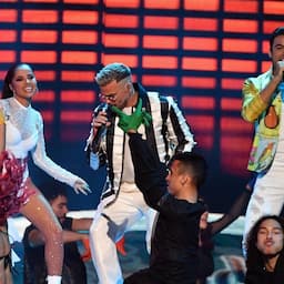 Becky G Gets Flirty With Carlos Rivera and Pedro Capó During Premio Lo Nuestro Performance