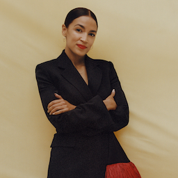 AOC Means Business When She Wears Her Signature Red Lipstick
