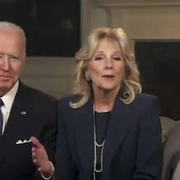 Joe and Jill Biden Take Moment of Silence Ahead of Super Bowl LV