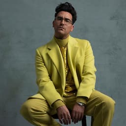 Dan Levy Rocks Chic Chartreuse Suit for 2021 Golden Globes