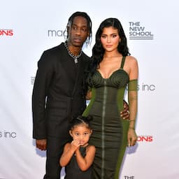 Travis Scott Says He Loves 'Wifey' Kylie Jenner At Event With Stormi