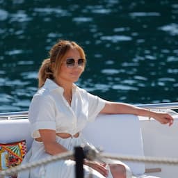 Jennifer Lopez Brings Back 'BEN' Necklace While Out Solo in Portofino 