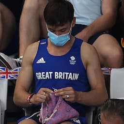 Tom Daley Spotted Knitting In Stands at Olympics After Winning Gold