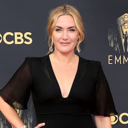 Kate Winslet Wears Classic Black Gown at the 2021 Emmys