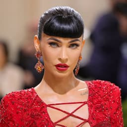 Megan Fox Is Stunning In Strappy Red Gown at 2021 Met Gala