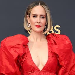 Sarah Paulson Is Radiant in Red Voluminous Gown at 2021 Emmys