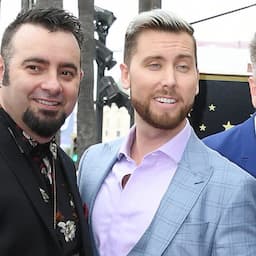 NSYNC's Joey Fatone and Chris Kirkpatrick Meet Lance Bass' Twins