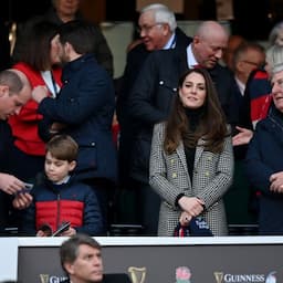 Prince George Joins Prince William and Kate Middleton at Rugby Match
