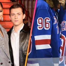 Zendaya and Tom Holland Wear Jerseys With Each Other's Names for Hockey Date Night