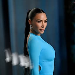 Kim Kardashian Is Bold in Blue for Oscars After-Party