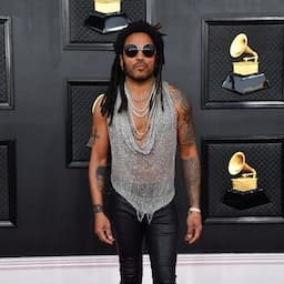 Lenny Kravitz Heats Up the GRAMMYs Red Carpet With See-Through Top