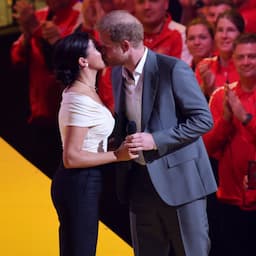 Meghan Markle Kisses Prince Harry, Pays Tribute to Princess Diana