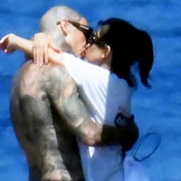 Kourtney Kardashian and Travis Barker Have a Pre-Wedding Kiss in Italy