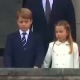 Princess Charlotte Corrects Brother Prince George's Posture on Palace Balcony 