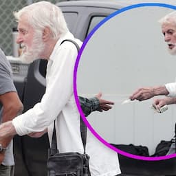Dick Van Dyke Hands Out Money at Labor Center