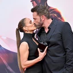Jennifer Lopez and Ben Affleck Share a Kiss at 'The Flash' Premiere