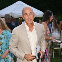 Matt Lauer Poses for Rare Photo at Charity Gala in the Hamptons