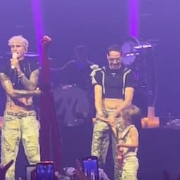 Pete Davidson Twins With Machine Gun Kelly, Brings Young Kid Onstage