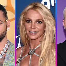 See Britney Spears Embrace J Balvin at Dinner With Maluma in NYC 