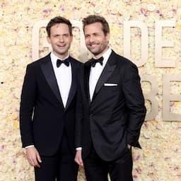 Gabriel Macht & Patrick J. Adams Have 'Suits' Reunion at Golden Globes