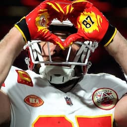 Travis Kelce Does Taylor Swift's Signature Heart Hands at Chiefs Game