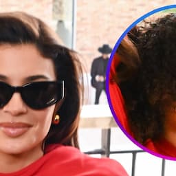 Kylie Jenner & Daughter Stormi Twin in Red Looks at Paris Fashion Show