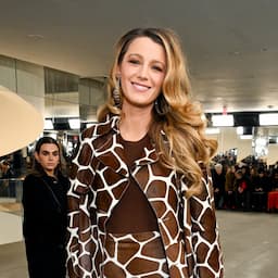 Blake Lively Steps Out in Animal Print at New York Fashion Week 
