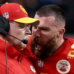 Travis Kelce Yells in Coach Andy Reid's Face on Super Bowl Sidelines