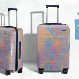 Away's New Soundwave Luggage Collection Is Extra Goovy