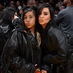 Kim Kardashian and North West Are Twinning at Lakers Game