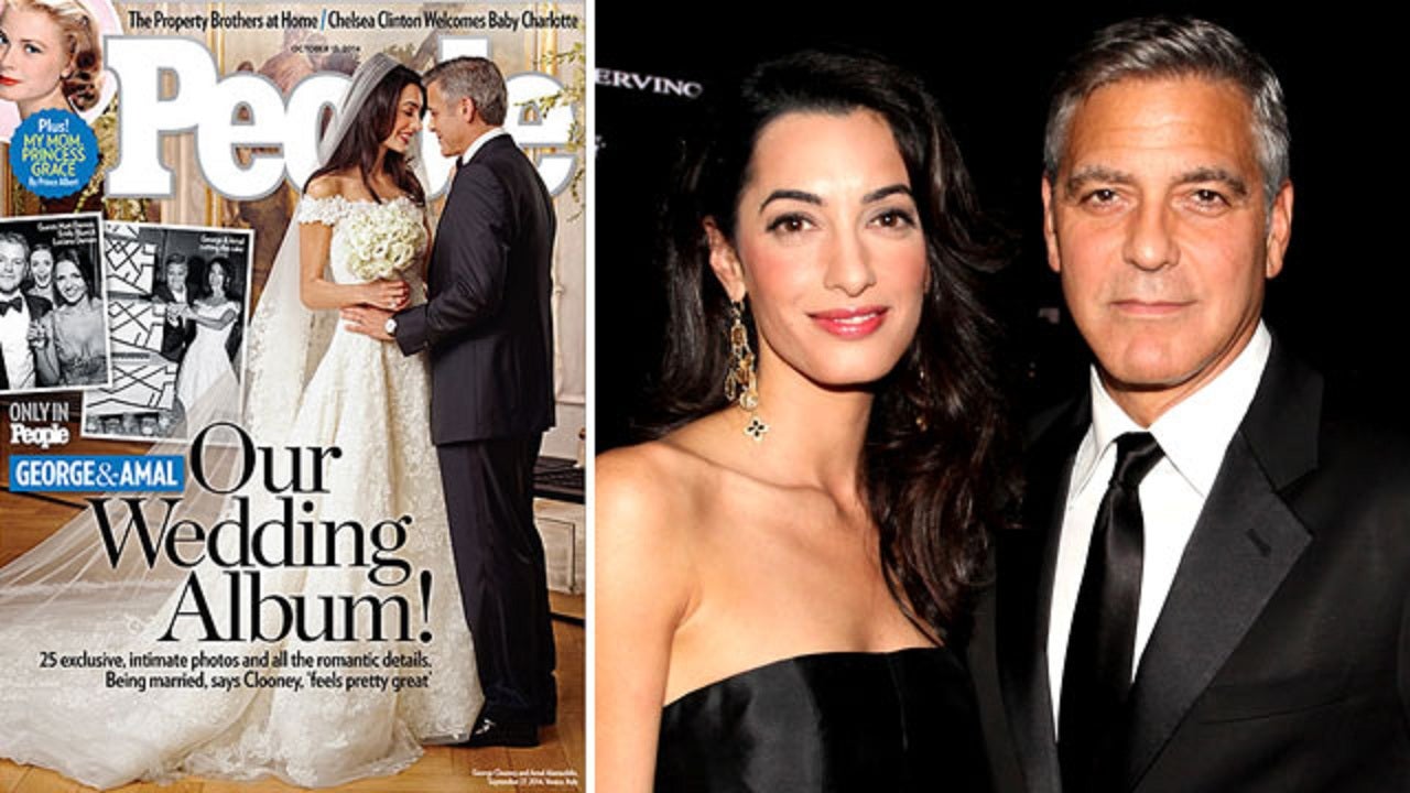 George Clooney and Amal Alamuddin's First Wedding Photo Is Here! |  Entertainment Tonight, image size:1280x720