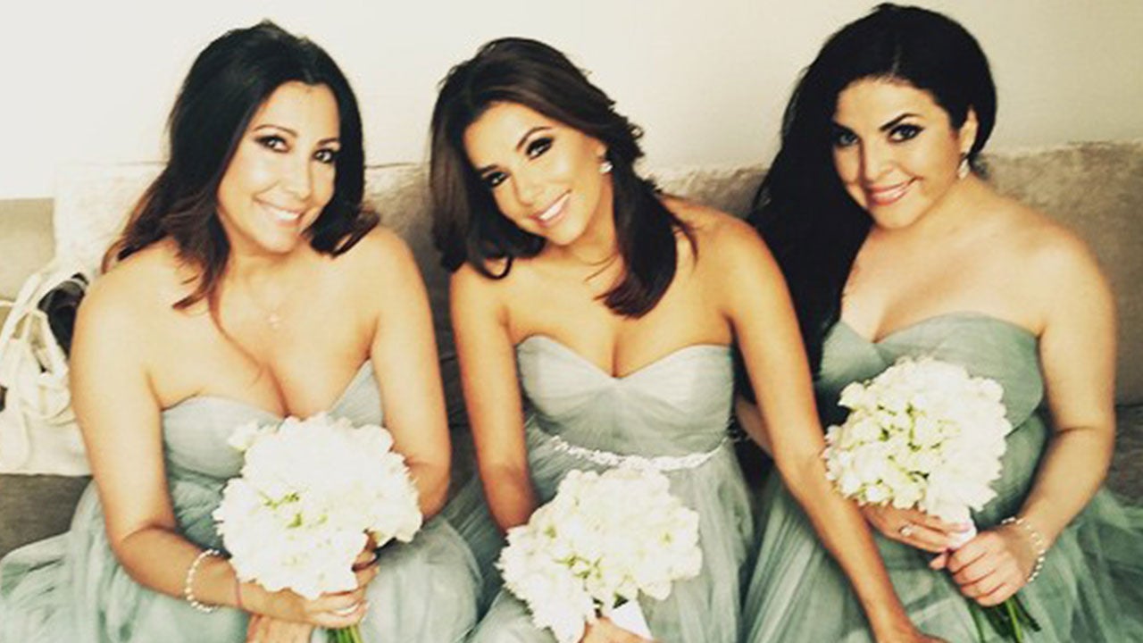 eva longoria bridesmaid dress Do you think this Eva Longoria dress looks too much like a wedding dress  cause it's white or is it appropriate for her stepdaughters wedding? (Just  curious, I know some people don't