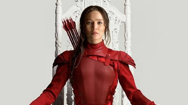Jennifer Lawrence Is Totally Badass Rocking Her Red Katniss Suit in New ' Mockingjay' Poster and Video Tease | Entertainment Tonight